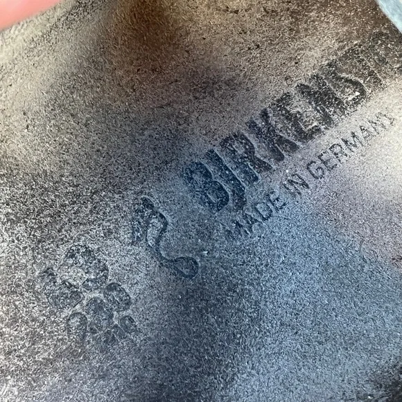 Birkenstock Arizona Slides Sandals Gray Oiled Distressed Leather Mens 10 EU‎ 43
